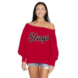 Fairfield University Off-Shoulder Sweater